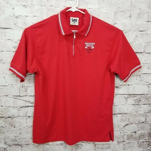 Vintage LEE SPORT NBA Chicago Bulls Mens‎ 1/4 Zip - Picture 2 of 8